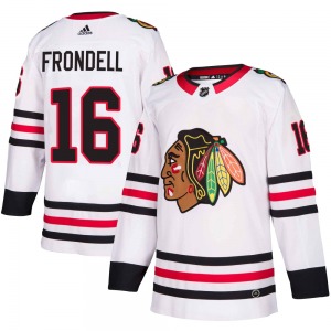 Anton Frondell Chicago Blackhawks Adidas Authentic Away Jersey (White)