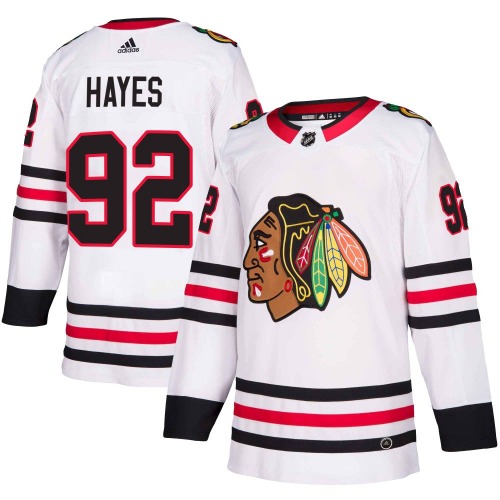 Gavin Hayes Chicago Blackhawks Adidas Authentic Away Jersey (White)