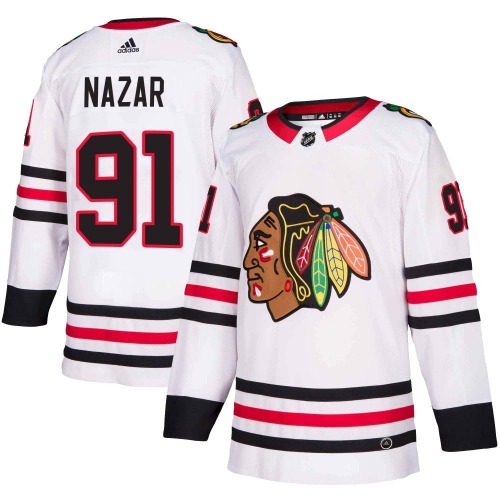 Frank Nazar Chicago Blackhawks Adidas Authentic Away Jersey (White)