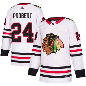 Bob Probert Chicago Blackhawks Adidas Authentic Away Jersey (White)