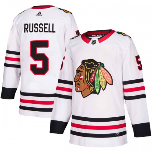 Phil Russell Chicago Blackhawks Adidas Authentic Away Jersey (White)