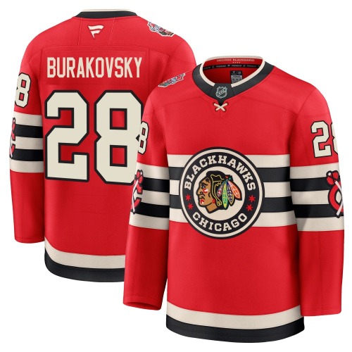 Andre Burakovsky Chicago Blackhawks Fanatics Premium 2025 Winter Classic Jersey (Red)