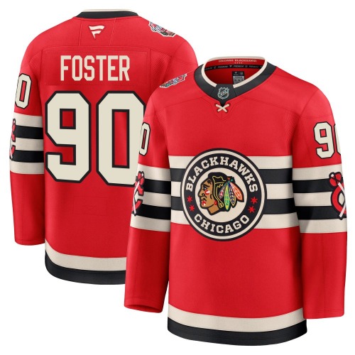 Scott Foster Chicago Blackhawks Fanatics Premium 2025 Winter Classic Jersey (Red)