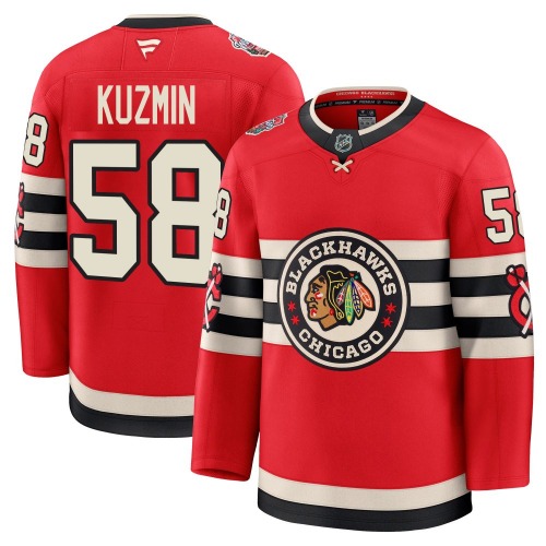 Dmitry Kuzmin Chicago Blackhawks Fanatics Premium 2025 Winter Classic Jersey (Red)