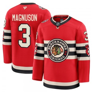 Keith Magnuson Chicago Blackhawks Fanatics Premium 2025 Winter Classic Jersey (Red)