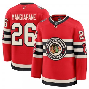 Andrew Mangiapane Chicago Blackhawks Fanatics Premium 2025 Winter Classic Jersey (Red)