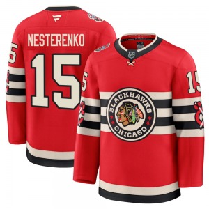 Eric Nesterenko Chicago Blackhawks Fanatics Premium 2025 Winter Classic Jersey (Red)