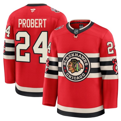 Bob Probert Chicago Blackhawks Fanatics Premium 2025 Winter Classic Jersey (Red)