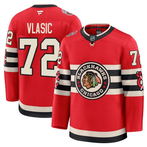Alex Vlasic Chicago Blackhawks Fanatics Premium 2025 Winter Classic Jersey (Red)
