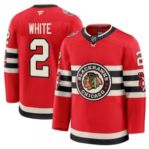 Bill White Chicago Blackhawks Fanatics Premium Red 2025 Winter Classic Jersey (White)