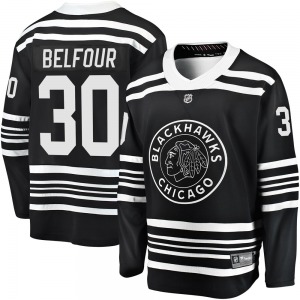 ED Belfour Chicago Blackhawks Fanatics Branded Youth Premier Breakaway Alternate 2019/20 Jersey (Black)