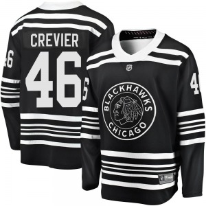 Louis Crevier Chicago Blackhawks Fanatics Branded Youth Premier Breakaway Alternate 2019/20 Jersey (Black)