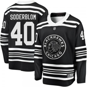 Arvid Soderblom Chicago Blackhawks Fanatics Branded Youth Premier Breakaway Alternate 2019/20 Jersey (Black)