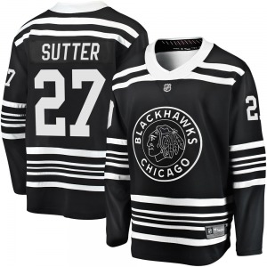 Darryl Sutter Chicago Blackhawks Fanatics Branded Youth Premier Breakaway Alternate 2019/20 Jersey (Black)