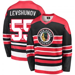 Artyom Levshunov Chicago Blackhawks Fanatics Branded Premier Breakaway Heritage Jersey (Red/Black)