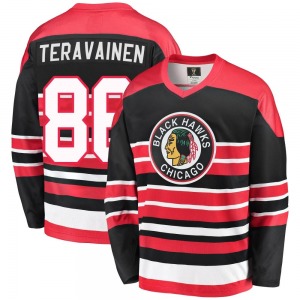Teuvo Teravainen Chicago Blackhawks Fanatics Branded Premier Breakaway Heritage Jersey (Red/Black)