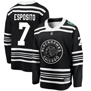 Phil Esposito Chicago Blackhawks Fanatics Branded Youth Breakaway 2019 Winter Classic Jersey (Black)