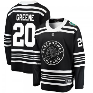 Ryan Greene Chicago Blackhawks Fanatics Branded Youth Breakaway Black 2019 Winter Classic Jersey (Green)
