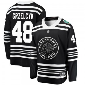 Matt Grzelcyk Chicago Blackhawks Fanatics Branded Youth Breakaway 2019 Winter Classic Jersey (Black)