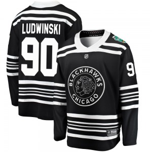 Paul Ludwinski Chicago Blackhawks Fanatics Branded Youth Breakaway 2019 Winter Classic Jersey (Black)