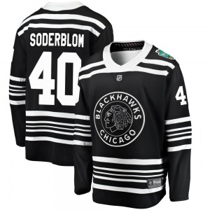 Arvid Soderblom Chicago Blackhawks Fanatics Branded Youth Breakaway 2019 Winter Classic Jersey (Black)