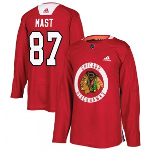 Ryan Mast Chicago Blackhawks Adidas Authentic Home Practice Jersey (Red)
