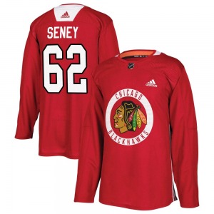 Brett Seney Chicago Blackhawks Adidas Authentic Home Practice Jersey (Red)