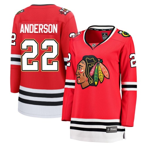 Joey Anderson Chicago Blackhawks Fanatics Women's Breakaway Centennial Jersey (Red)