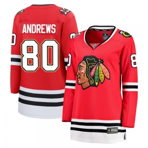 Zach Andrews Chicago Blackhawks Fanatics Women's Breakaway Centennial Jersey (Red)