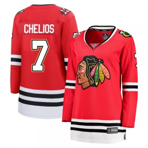 Chris Chelios Chicago Blackhawks Fanatics Women's Breakaway Centennial Jersey (Red)