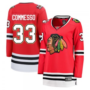 Drew Commesso Chicago Blackhawks Fanatics Women's Breakaway Centennial Jersey (Red)