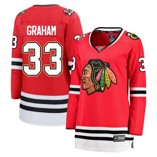 Dirk Graham Chicago Blackhawks Fanatics Women's Breakaway Centennial Jersey (Red)