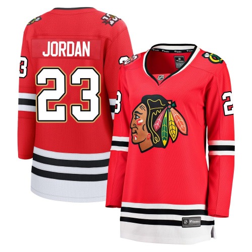 Michael Jordan Chicago Blackhawks Fanatics Women's Breakaway Centennial Jersey (Red)