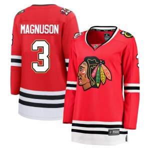Keith Magnuson Chicago Blackhawks Fanatics Women's Breakaway Centennial Jersey (Red)