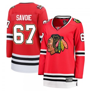 Samuel Savoie Chicago Blackhawks Fanatics Women's Breakaway Centennial Jersey (Red)