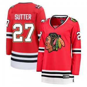 Darryl Sutter Chicago Blackhawks Fanatics Women's Breakaway Centennial Jersey (Red)
