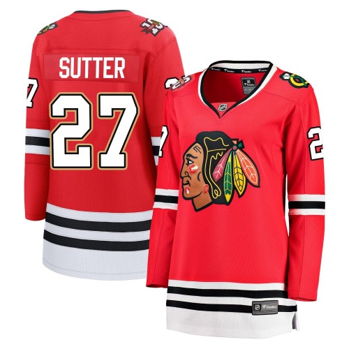 Darryl Sutter Chicago Blackhawks Fanatics Women's Breakaway Centennial Jersey (Red)