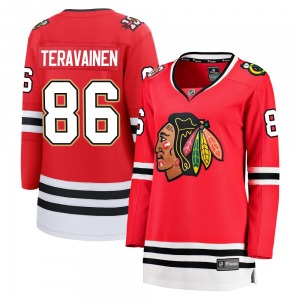 Teuvo Teravainen Chicago Blackhawks Fanatics Women's Breakaway Centennial Jersey (Red)