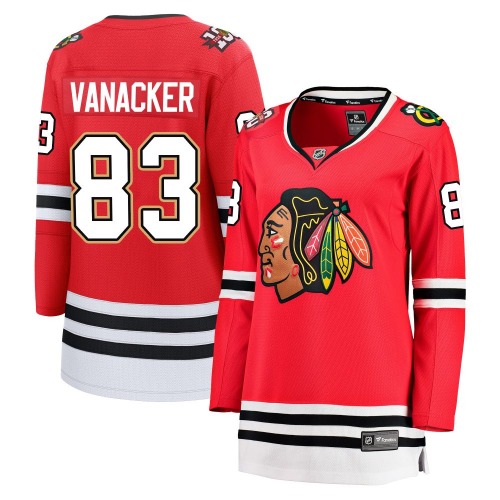 Marek Vanacker Chicago Blackhawks Fanatics Women's Breakaway Centennial Jersey (Red)