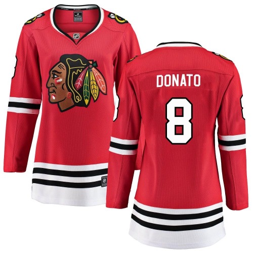 Ryan Donato Chicago Blackhawks Fanatics Branded Women's Breakaway Home Jersey (Red)