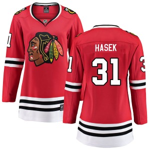 Dominik Hasek Chicago Blackhawks Fanatics Branded Women's Breakaway Home Jersey (Red)