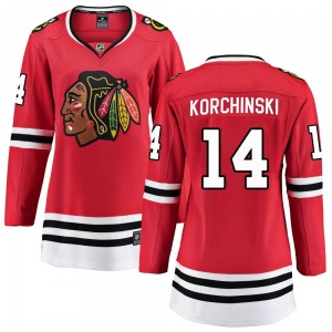 Kevin Korchinski Chicago Blackhawks Fanatics Branded Women's Breakaway Home Jersey (Red)