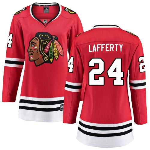Sam Lafferty Chicago Blackhawks Fanatics Branded Women's Breakaway Home Jersey (Red)