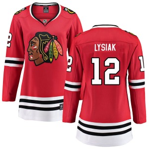 Tom Lysiak Chicago Blackhawks Fanatics Branded Women's Breakaway Home Jersey (Red)