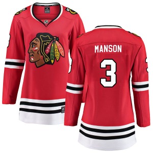 Dave Manson Chicago Blackhawks Fanatics Branded Women's Breakaway Home Jersey (Red)