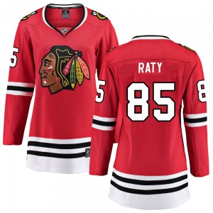 Aku Raty Chicago Blackhawks Fanatics Branded Women's Breakaway Home Jersey (Red)