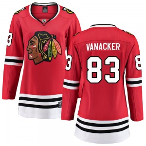 Marek Vanacker Chicago Blackhawks Fanatics Branded Women's Breakaway Home Jersey (Red)