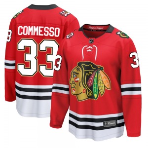 Drew Commesso Chicago Blackhawks Fanatics Breakaway Centennial Jersey (Red)