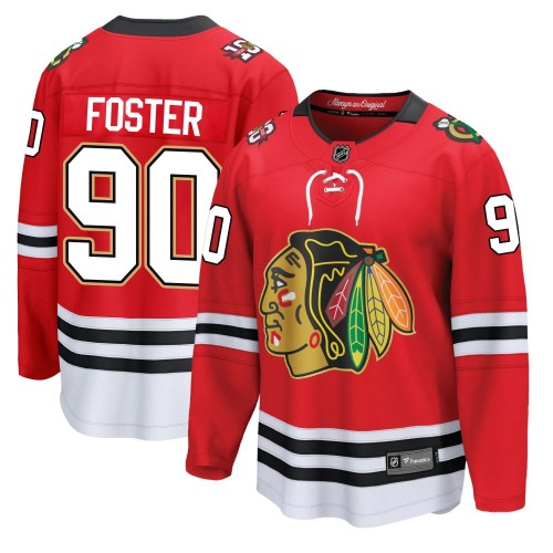 Scott Foster Chicago Blackhawks Fanatics Breakaway Centennial Jersey (Red)
