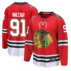 Frank Nazar Chicago Blackhawks Fanatics Breakaway Centennial Jersey (Red)